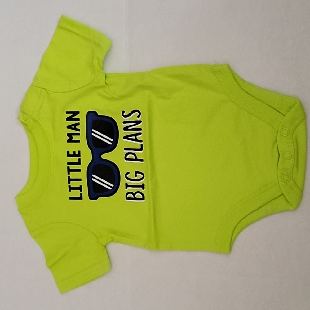 Baby Little Man Big Plans onesie